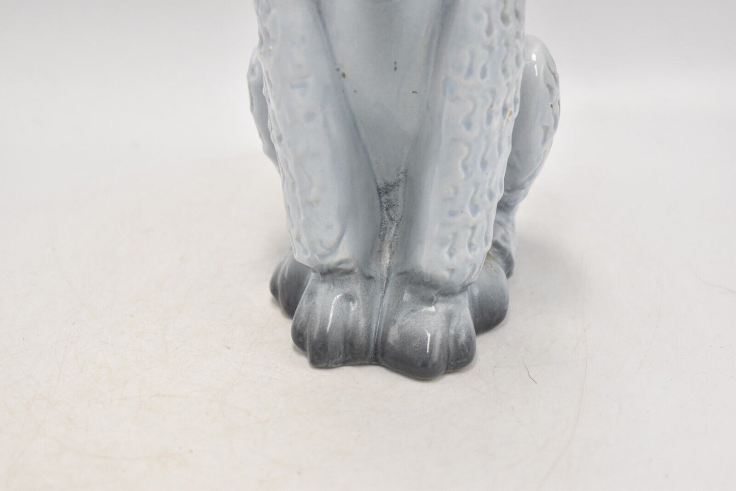 Vintage 1950s Italian Long Neck Poodle Dog Figurine Statue Ornament 26.5cm