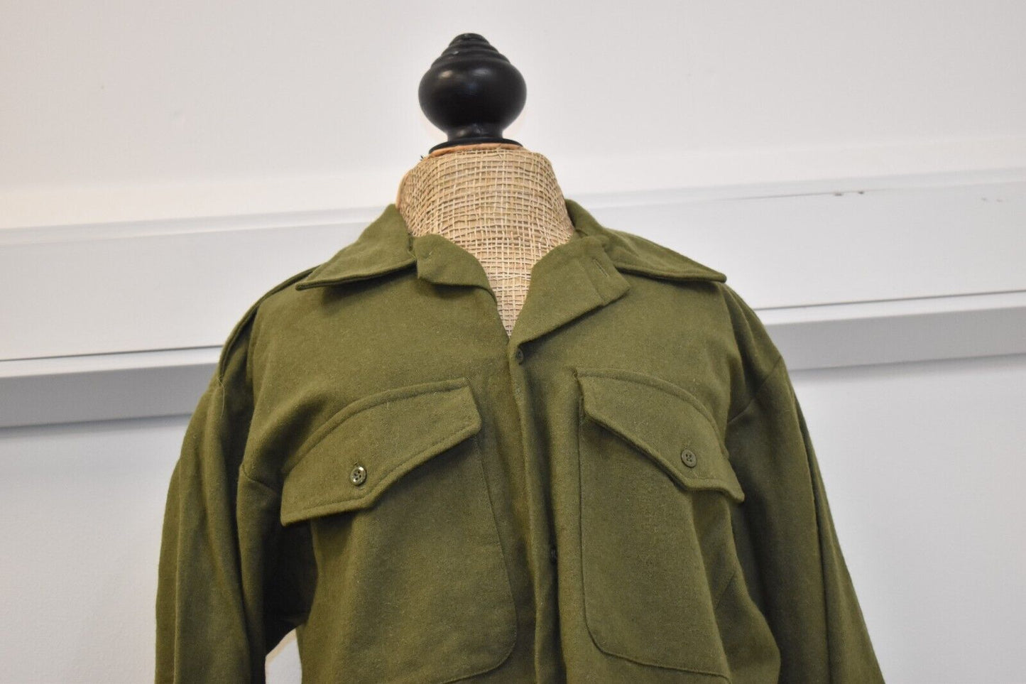 Vintage British Army KF Hairy Mary Wool Combat Shirt – 40" Chest
