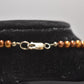 Vintage 925 Sterling Silver & Beaded Baltic Amber Necklace – 56.5cm, 31.9g