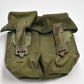 British Army Olive Green PLCE Right Hand Double Ammunition Pouch Dated 1990