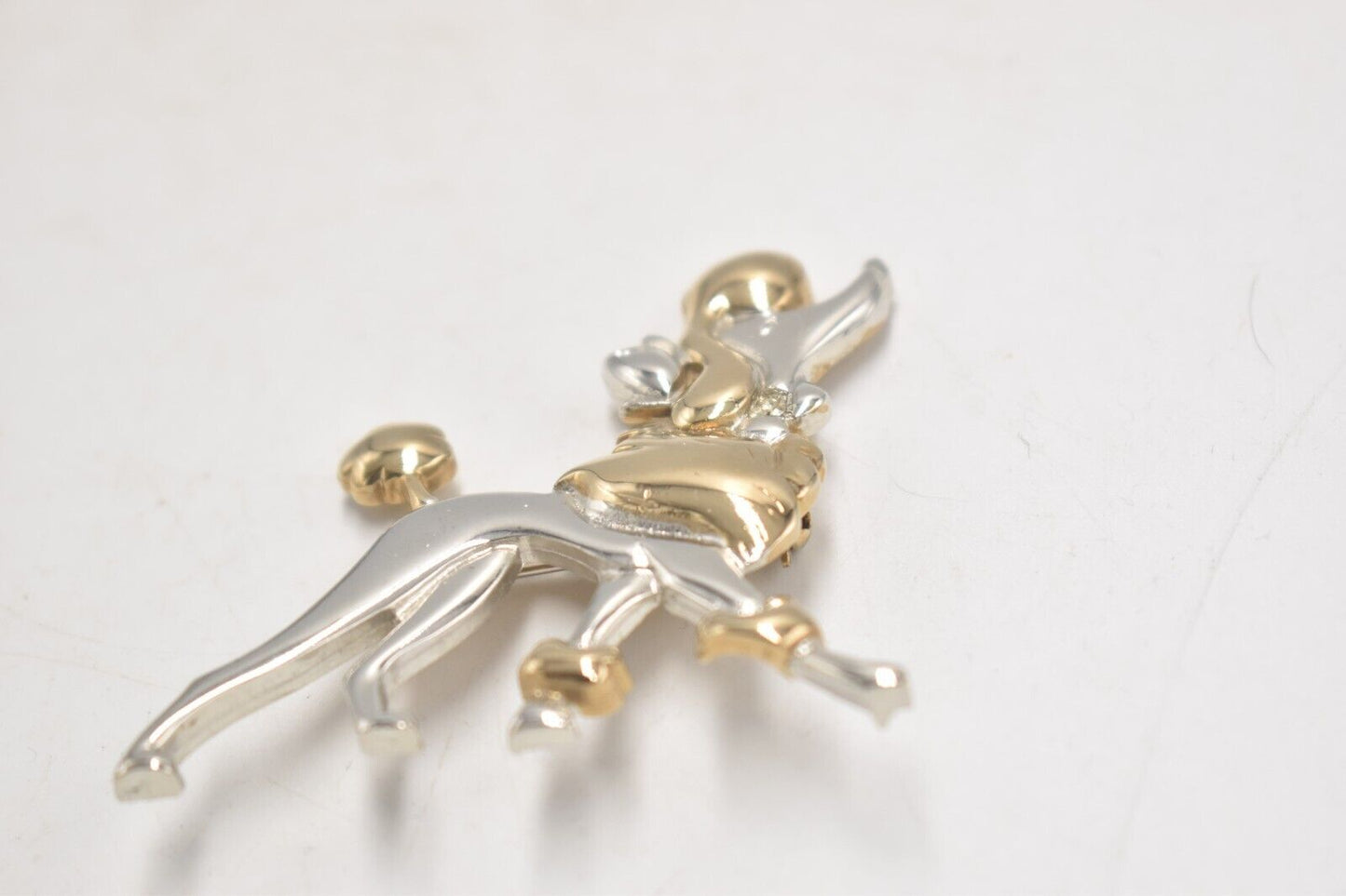 Vintage Disney Georgette Oliver & Company Co Poodle Dog Brooch