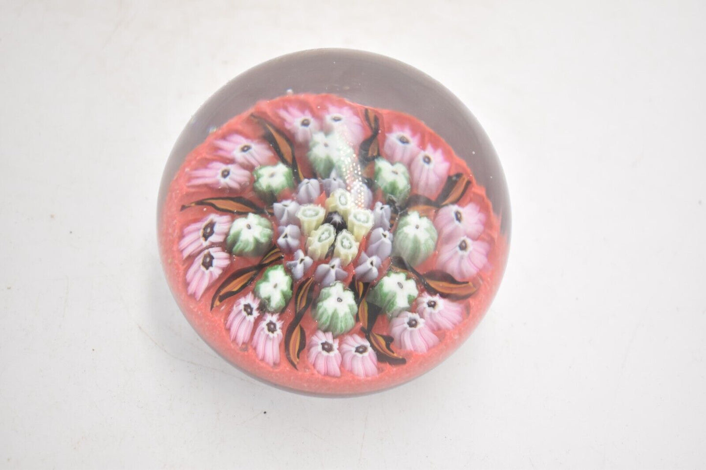 Vintage Vasart Millefiori and Radial Twist Canes Paperweight – Art Glass