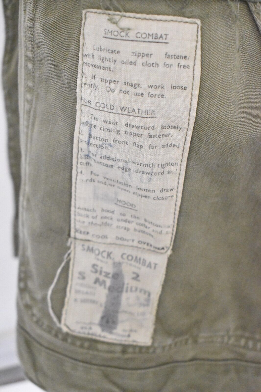 British Army 1960 Pattern Olive Green Combat Jacket Smock – Size 46" Chest