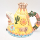 Vintage Fitz & Floyd Omnibus Indian Chief Tee Pee Teapot – Decorative Novelty