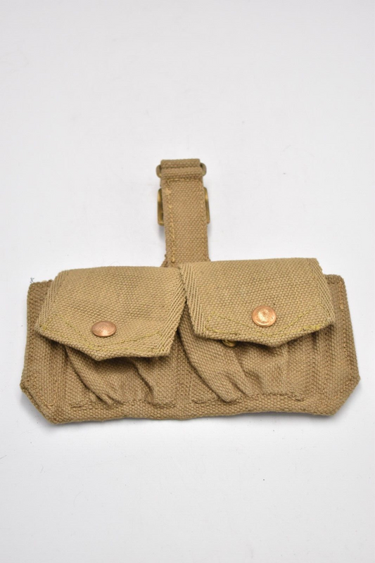 British Army WWII 1937 Pattern Double Ammunition Pouch – Dated 1943 – MW&S Ltd