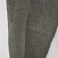 Swedish Army WWII Grey Wool Field Trousers 1940 Leather Straps Military Vintage