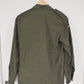 Vintage German Army Olive Moleskin Shirt - Military Surplus 38" Chest