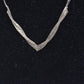 Vintage Sterling Silver 925 Herringbone Necklace 40cm