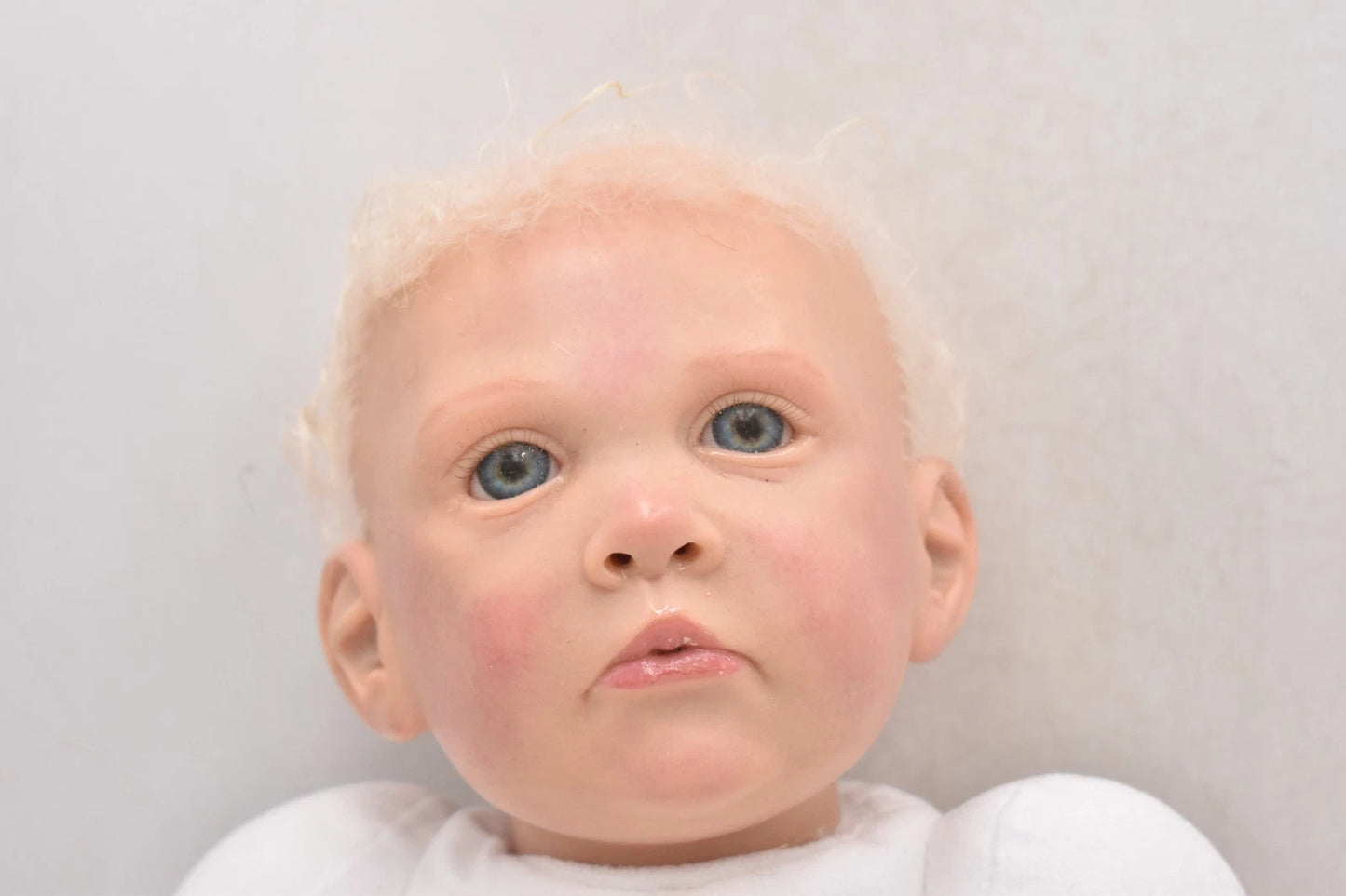 Reborn Baby Girl Annabel by Angie 19" Blonde Hair Blue Eyes Genesis Paint