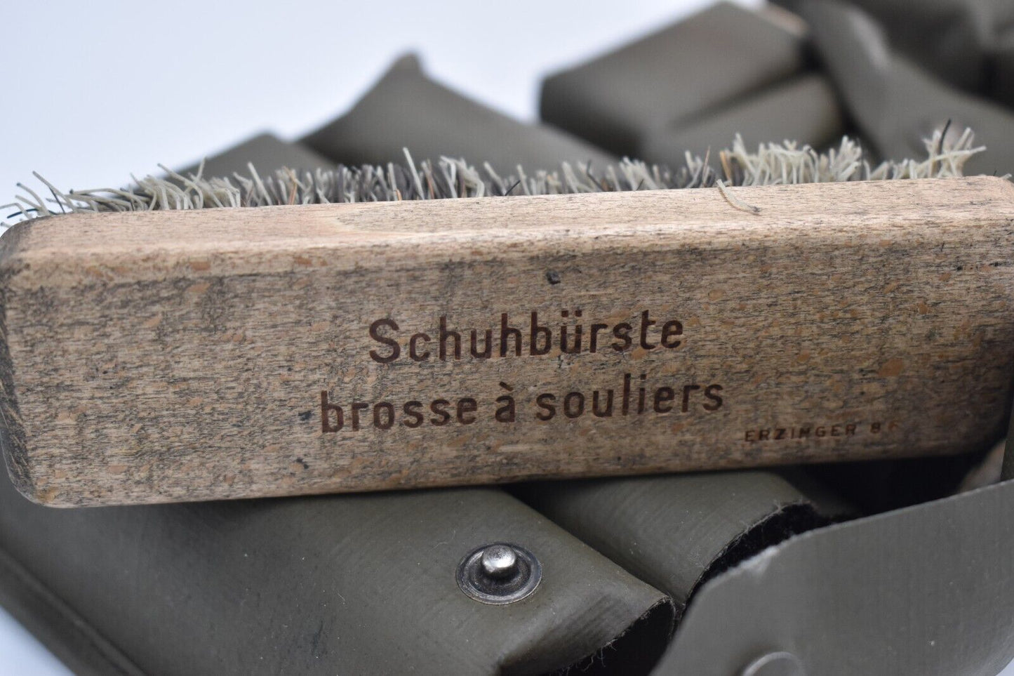 Vintage German Army Boot Care Brush Kit – Dated 1987