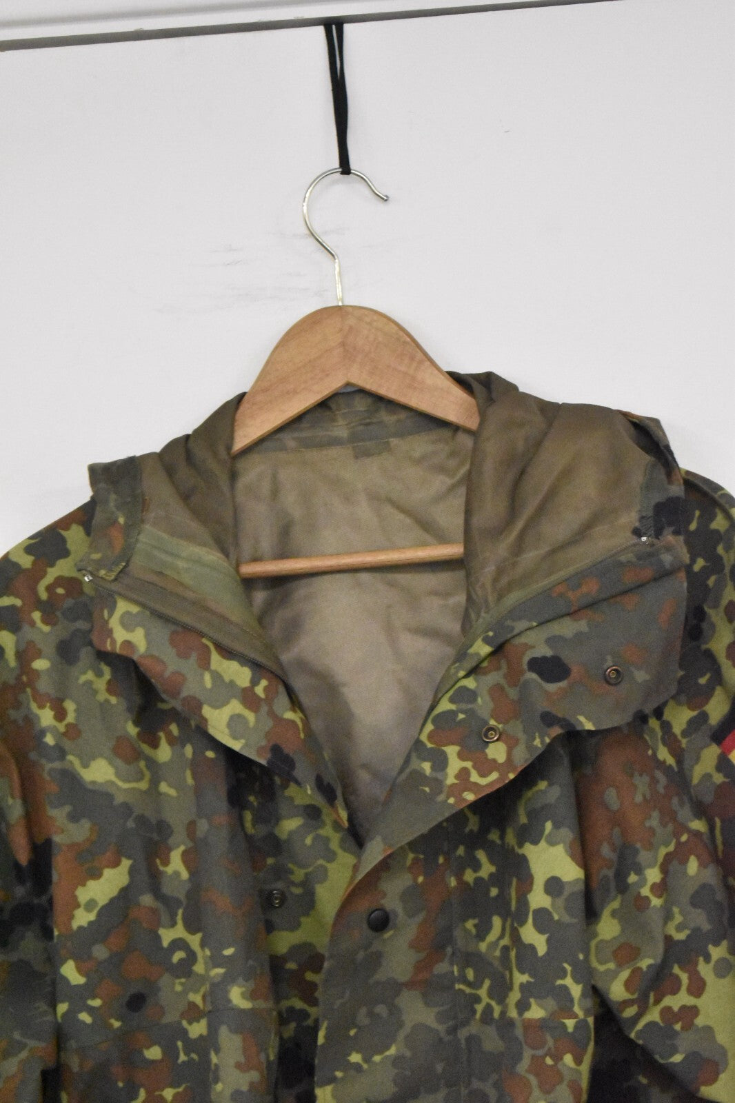 German Army Flecktarn Camo Waterproof Jacket 44" Chest