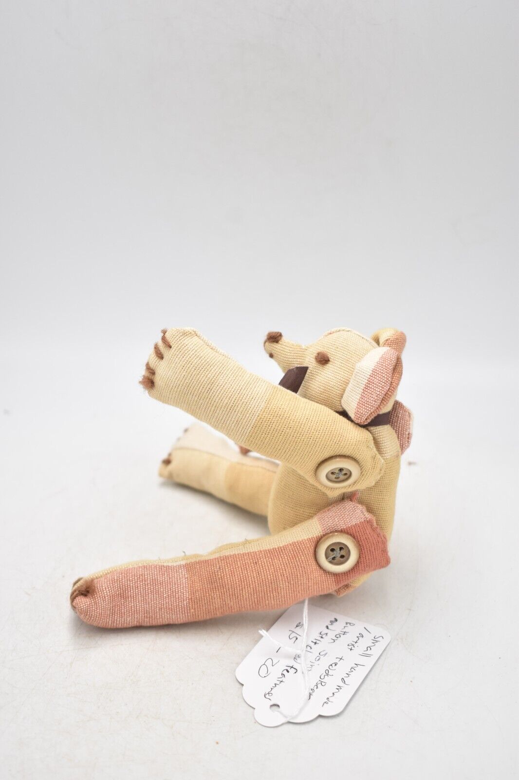 Vintage Artist Hand Made Teddy Bear with Button Joints