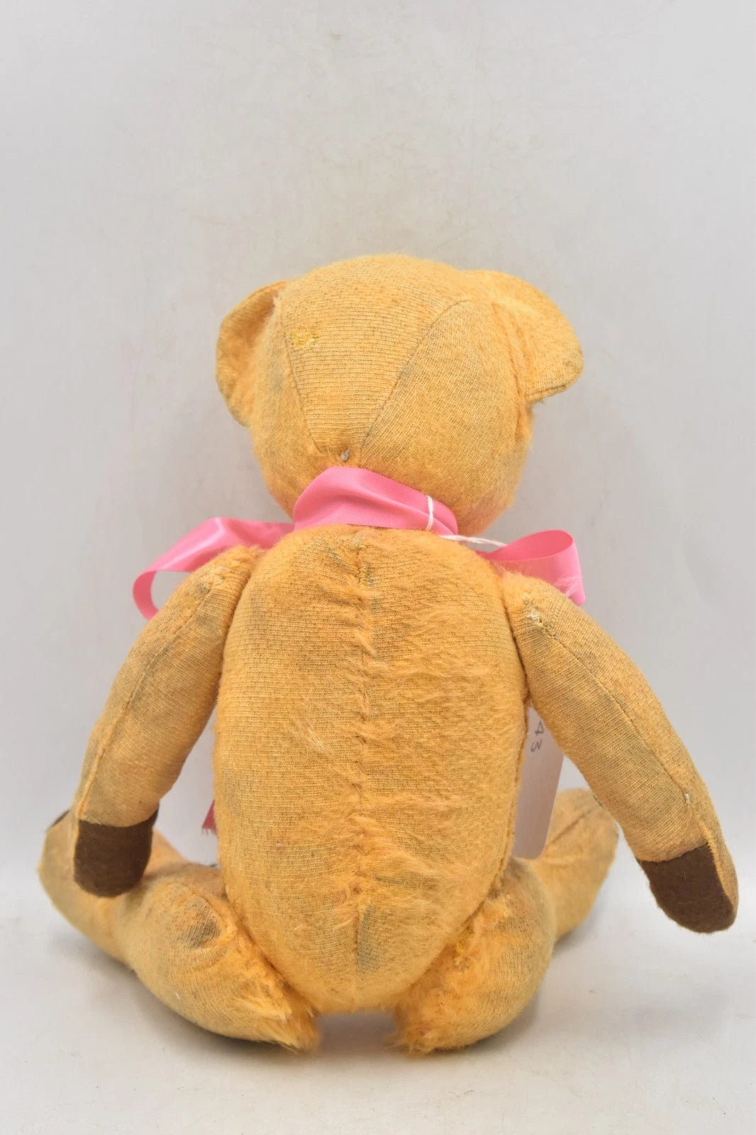 Vintage 1940s English Mohair Teddy Bear 38cm Fully Jointed Glass Eyes