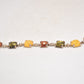 Vintage Sterling Silver & Multicolour Baltic Amber Bracelet – 19cm, 925 Silver