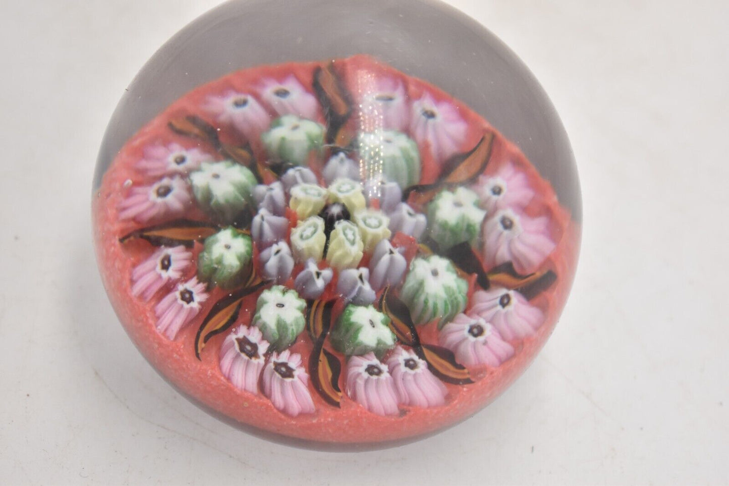 Vintage Vasart Millefiori and Radial Twist Canes Paperweight – Art Glass