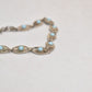 Vintage Silver Metal & Turquoise Boohoo Style Bracelet – 18cm