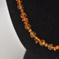 Vintage 925 Sterling Silver & Beaded Baltic Amber Necklace – 56.5cm, 31.9g