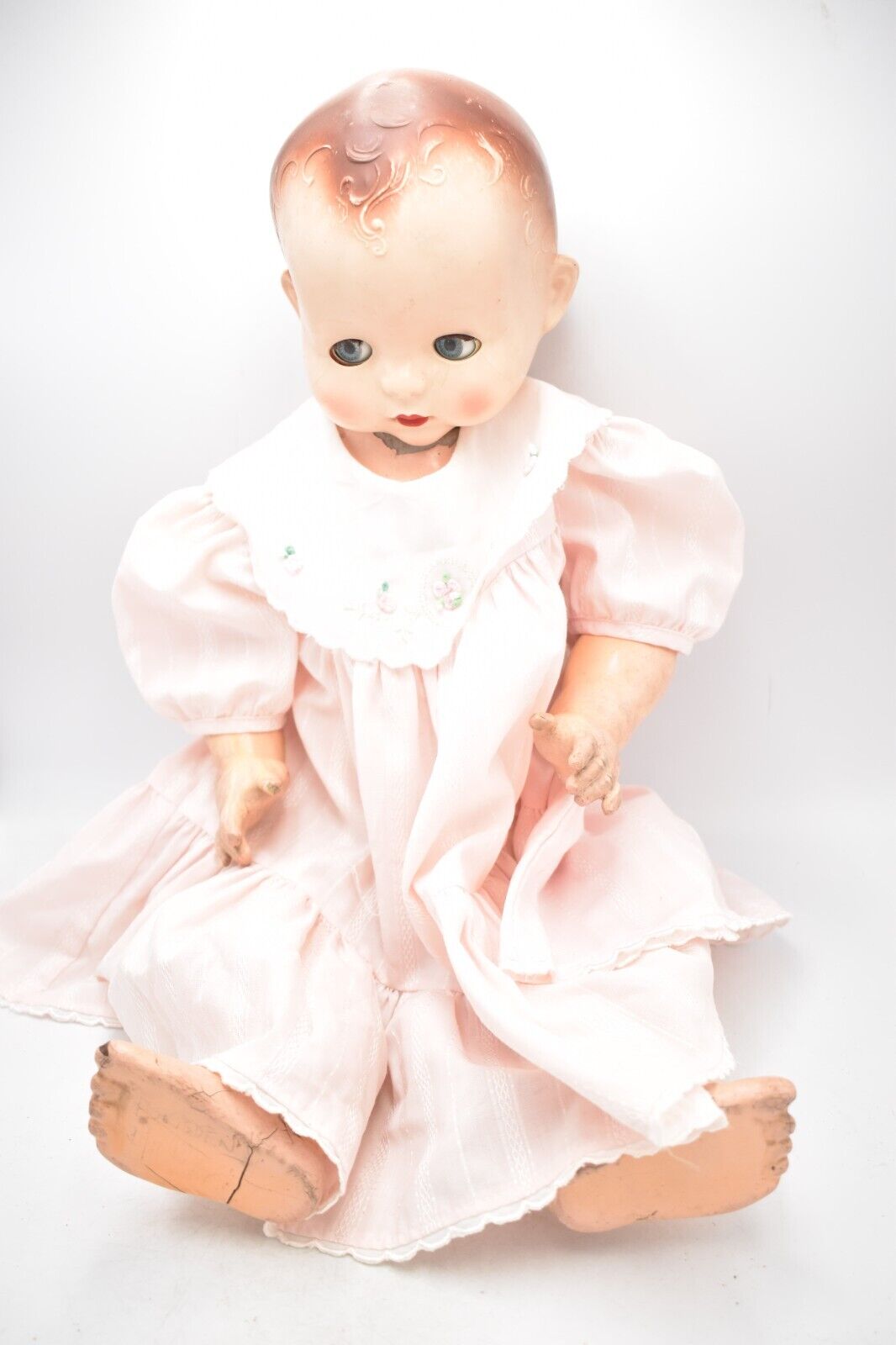 Vintage 1950s Pedigree Sleepy Eye Baby Doll - 58cm Tall, Collectible Doll
