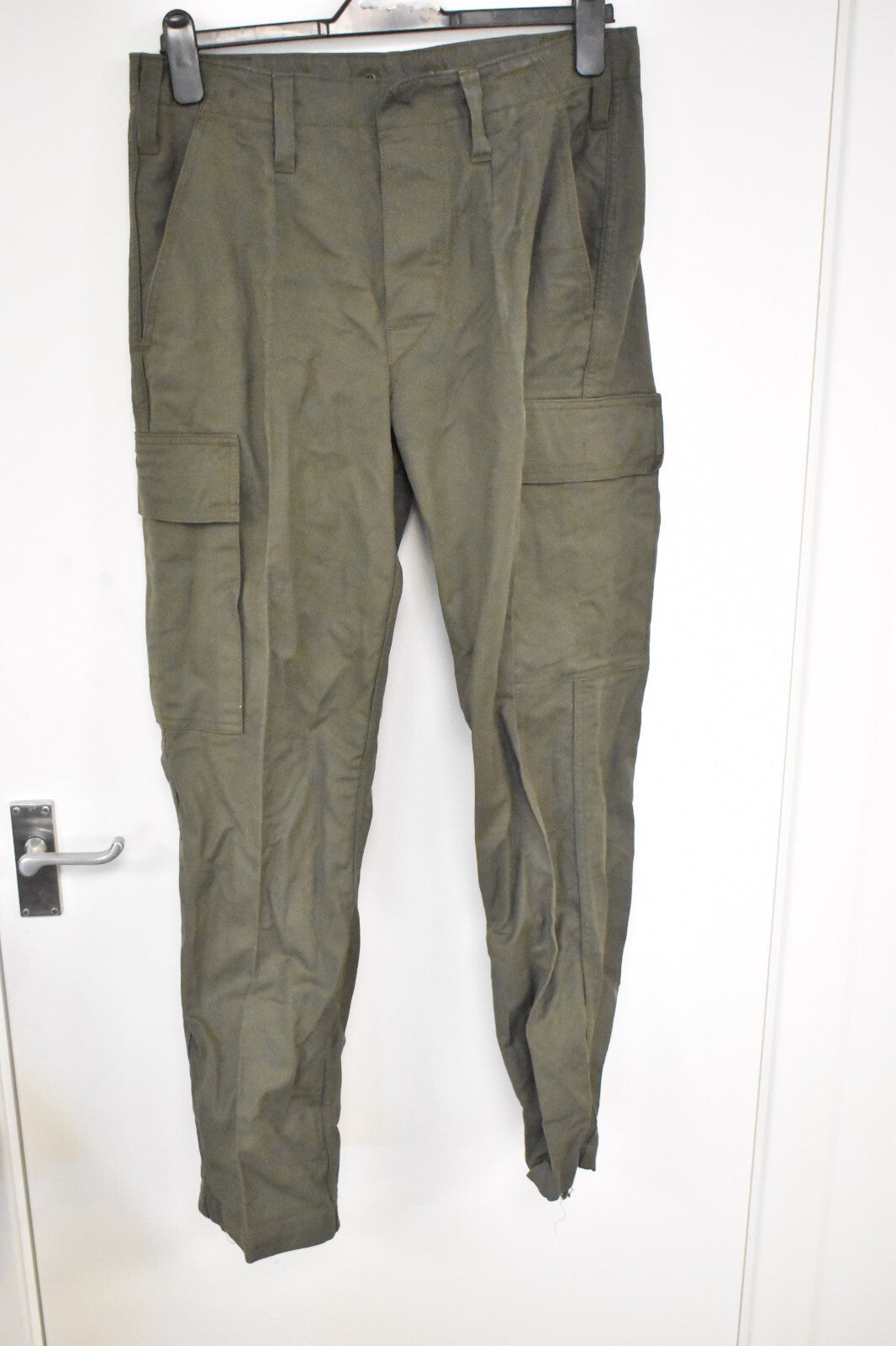 Vintage German Army Moleskin Canvas Combat Trousers – W32" L31"
