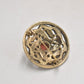 Vintage Celtic Knot Carnelian Brooch