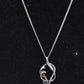 Vintage 925 Sterling Silver and Blue Topaz Pendant Necklace – 42cm