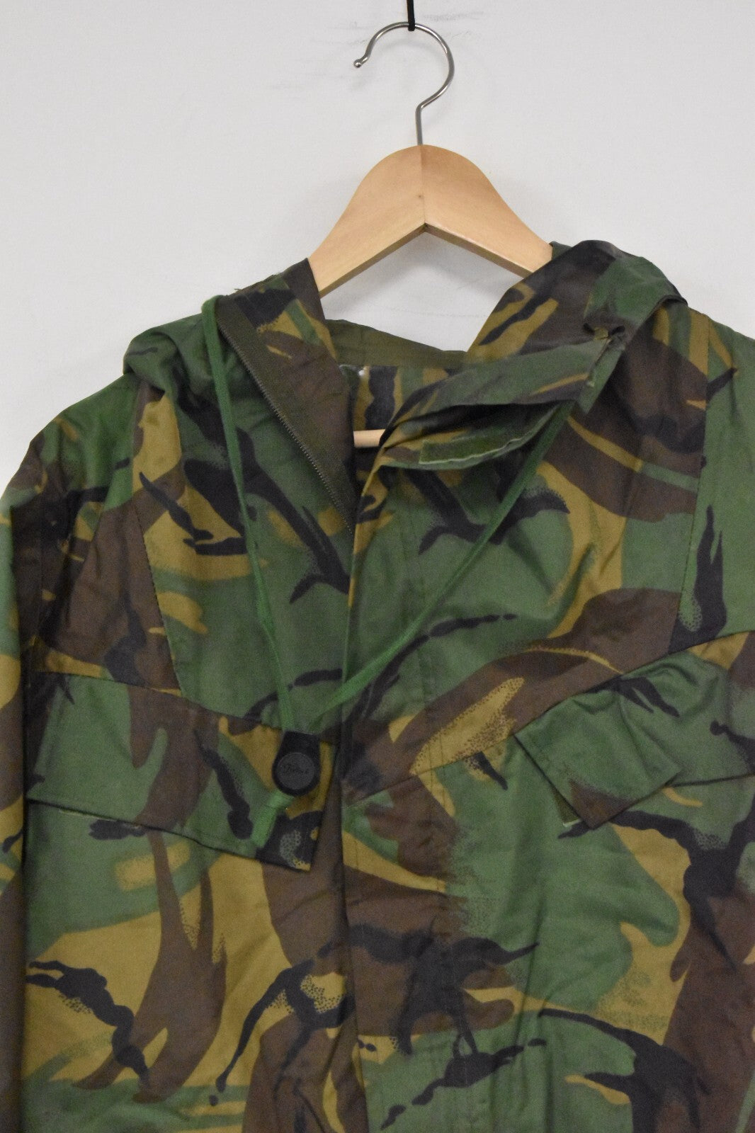 British Army Smock PVC Waterproof DPM Woodland Hooded Jacket Medium 170/90