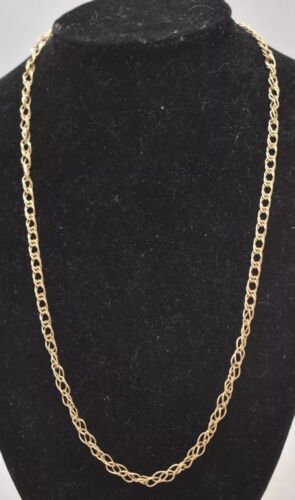 Vintage 9ct Gold Curb Chain Necklace – 50cm / 9.1g