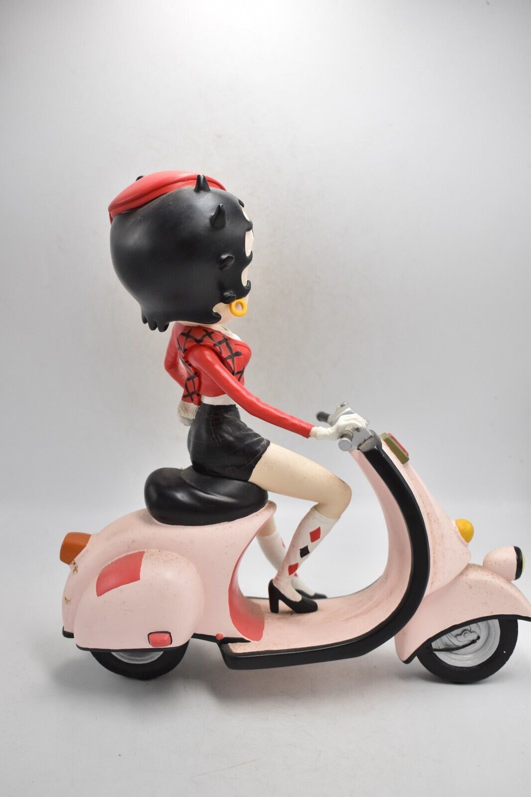 Betty Boop Red Pink Moped Scooter Figurine – King Features Syndicate