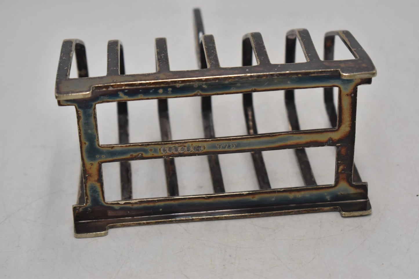 Antique James Dixon & Sons Silver Plated Six Slice Toast Rack