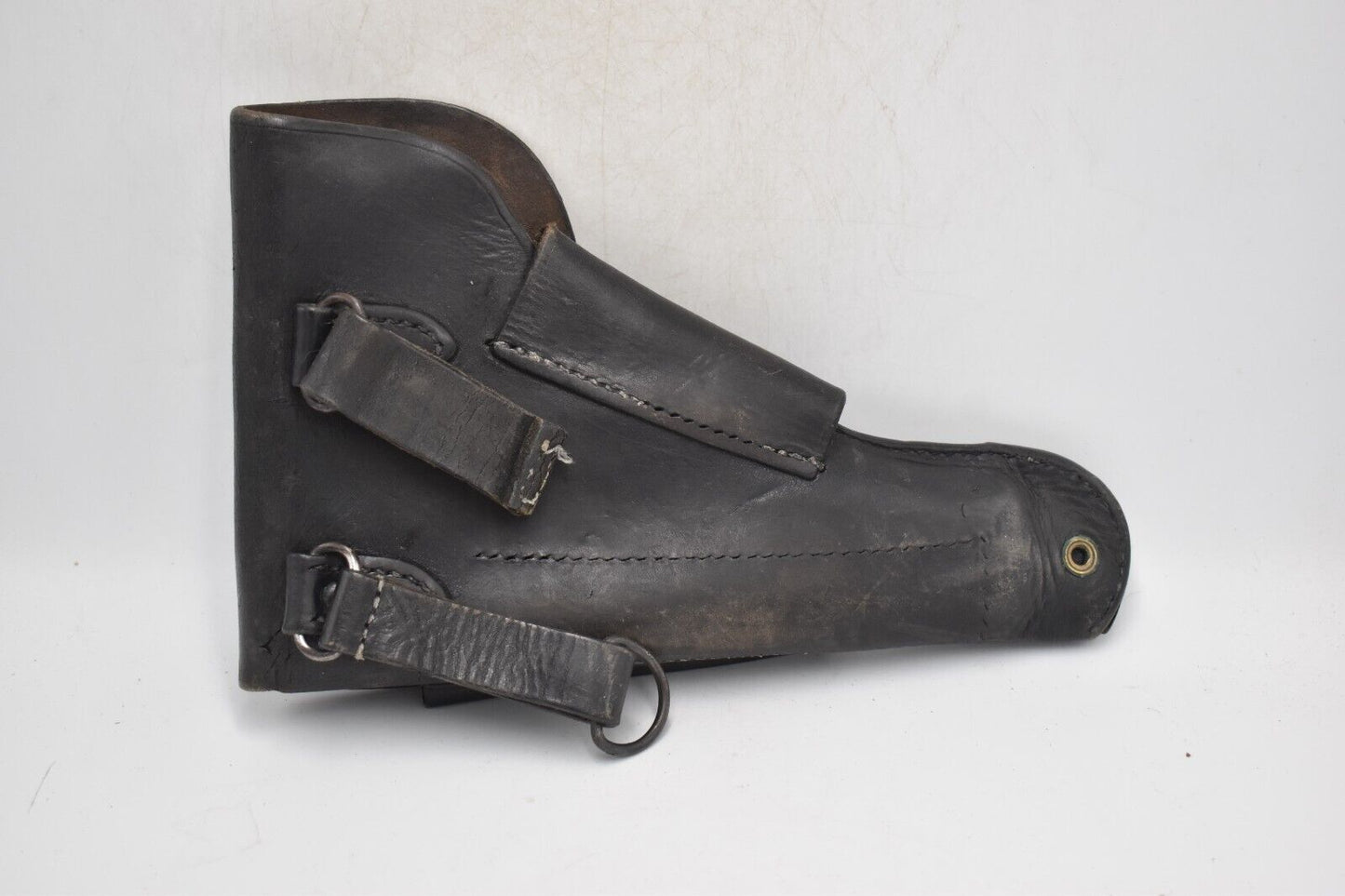 Vintage French Military Leather Pistol Holster – MAC Mle 1950 Post-WWII Cold War