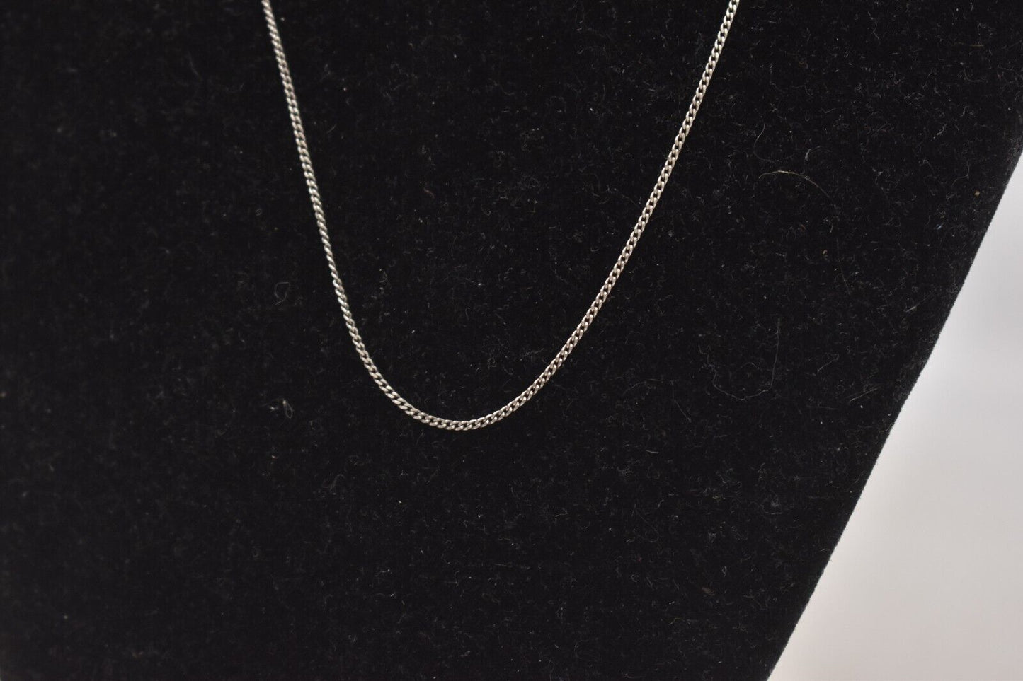Vintage Sterling Silver 925 Curb Chain Necklace – 46cm