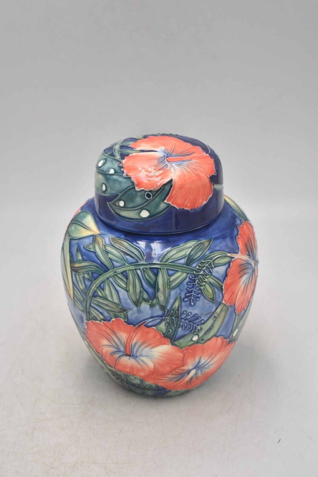Vintage Old Tupton Ware Hand-Painted Lidded Ginger Jar – Floral Decoration