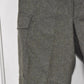 Swedish Army WWII Grey Wool Field Trousers 1940 Leather Straps Military Vintage