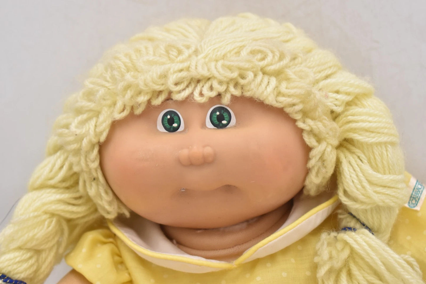 Vintage 1978–1984 Cabbage Patch Kids Doll Jesmar Blonde Hair Green Eyes Original