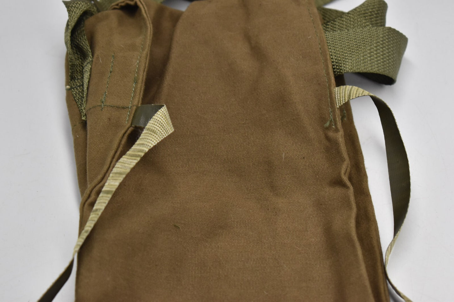 Czech Army Gas Mask Shoulder Bag – Vintage Olive Canvas – Retro Military