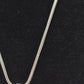 Vintage 925 Sterling Silver and Amber Heart Pendant Necklace