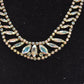 Vintage 1950s Aurora Borealis Rhinestone Statement Necklace – 44cm