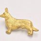 Vintage Kenart Gold Tone Pembroke Welsh Corgi Dog Brooch