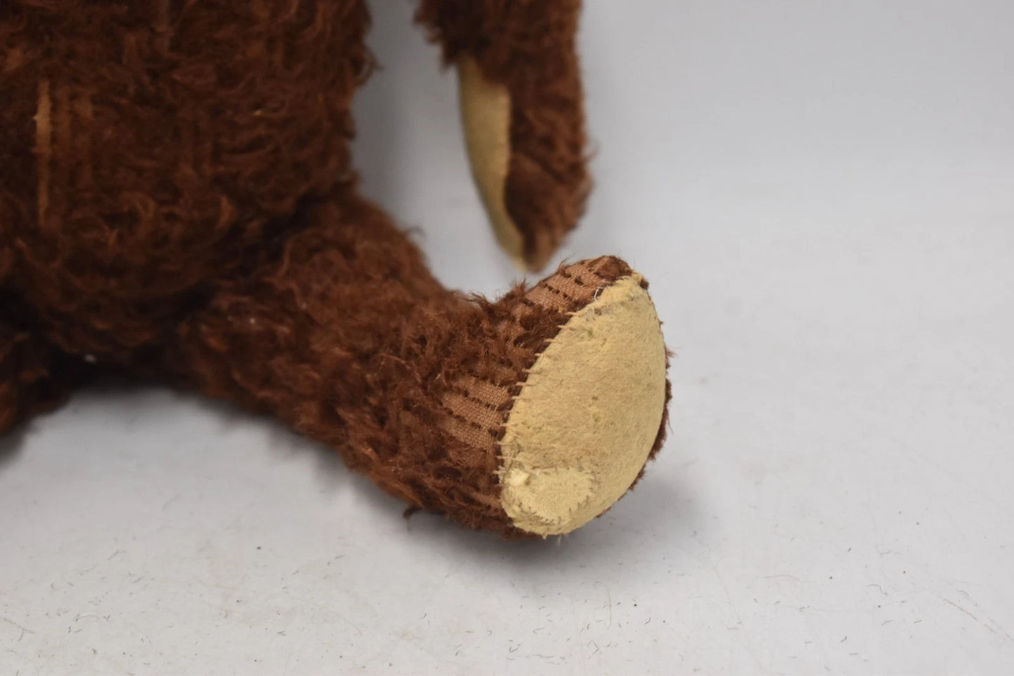 Antique American Mohair Teddy Bear Black Boot Button Eyes Fully Jointed 44cm