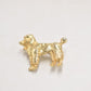 Vintage Poodle Dog Gold Tone Brooch – Costume Jewellery