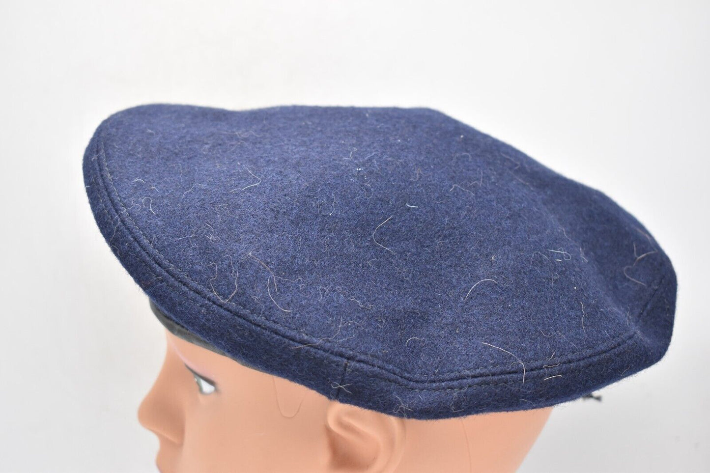 Vintage Polish Army Dark Blue Beret – Size 57