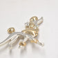 Vintage Disney Georgette Oliver & Company Co Poodle Dog Brooch