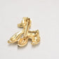 Vintage Gold Tone Poodle Dog Brooch – Costume Jewellery