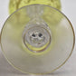 Antique French St Louis Crystal Green Hock Wine Glass 17cm Vintage
