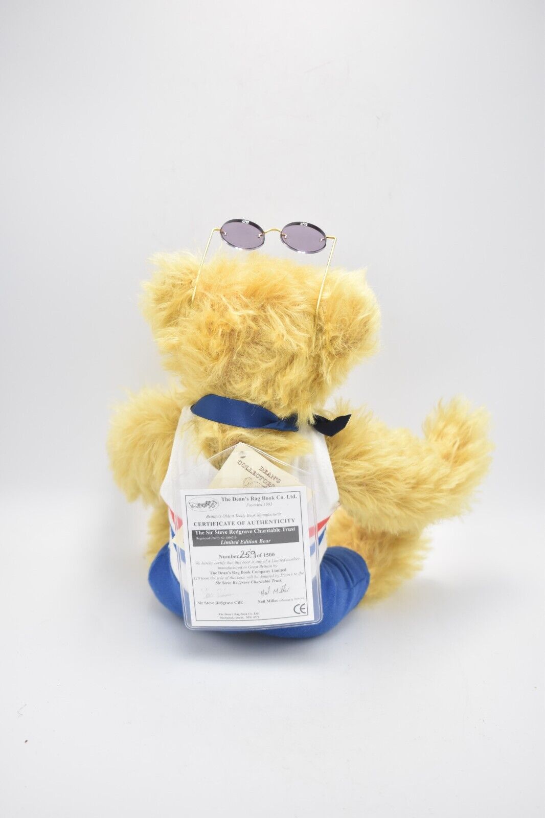 Deans Rag Book Co. Sir Steve Redgrave Teddy Bear Limited Edition