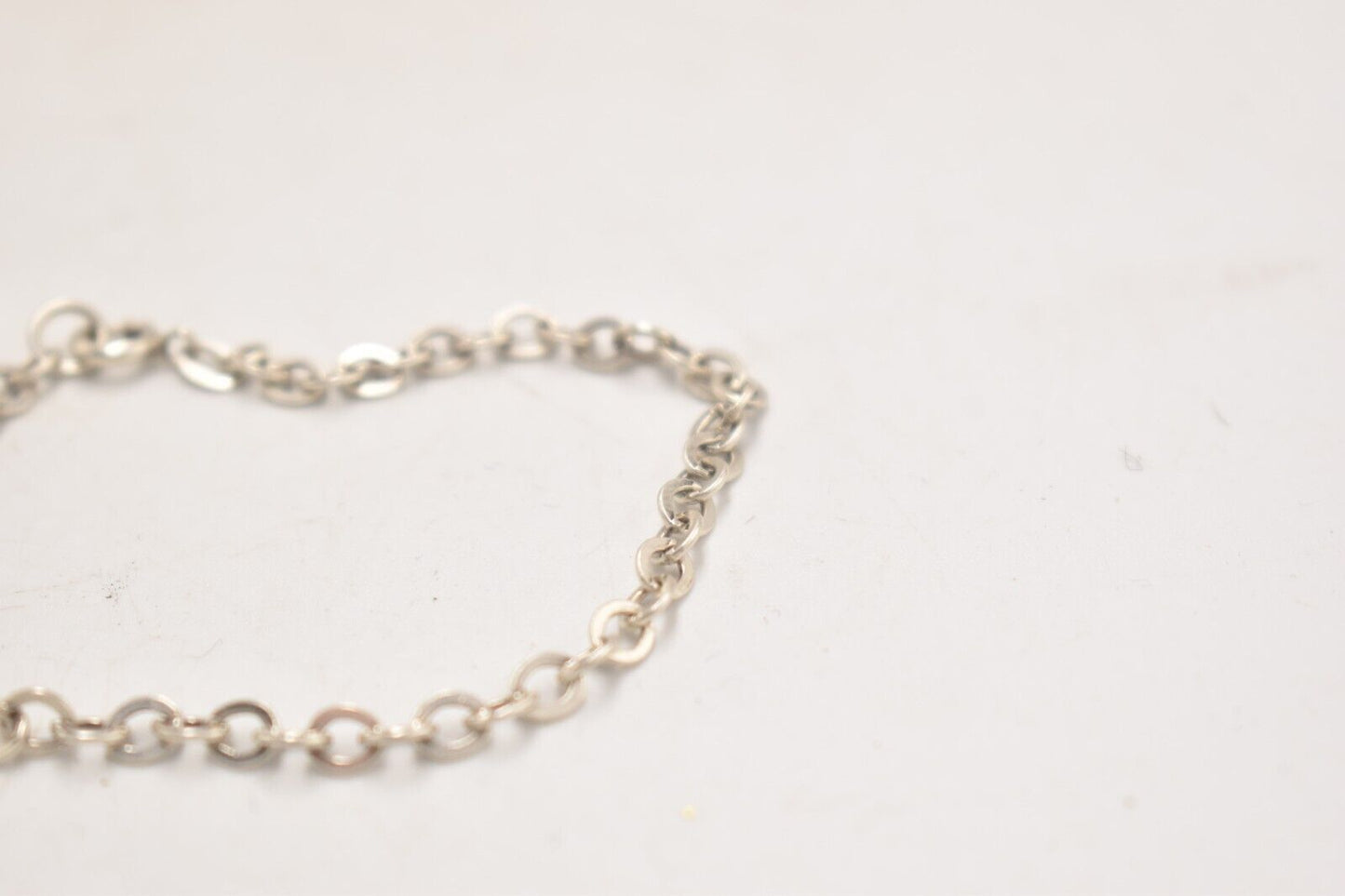 Vintage Silver 835 Curb Chain Bracelet – 18cm