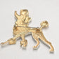 Vintage Disney Georgette Oliver & Company Co Poodle Dog Brooch