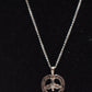 Vintage 925 Sterling Silver Open Heart Dove Pendant Necklace 45cm