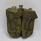 British Army Olive Green PLCE Left Hand Double Ammunition Pouch – Dated 1989