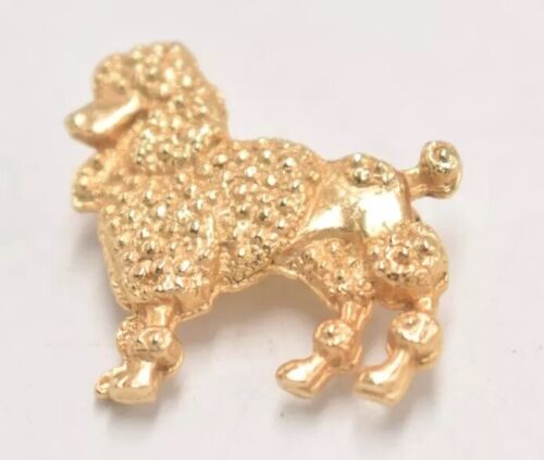 Vintage Poodle Dog Gold Plated Brooch – Women's Jewellery